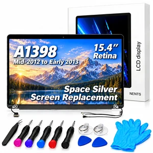 Lihavqyx A1398 Screen Replacement for 15.4 inches MacBook Pro Retina Mid 2012 Early 2013 Year 2880x1800 LCD Full Assembly 6 PINS for EMC 2512 2673 Silver Lihavqyx A1398 Screen Replacement for 15.4 inches MacBook Pro Retina Mid 2012 Early 2013 Year 2880x1800 LCD Full Assembly 6 PINS for EMC 2512 2673 Silver