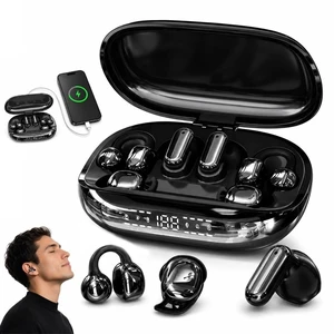 Orxiery 3-in-1 Bluetooth Wireless Earbuds with Chargeable Power Bank Case Interchangeable Clip-On, in-Ear & Sleep Earphones, APP EQ, LED Display, Low Latency Headphones for Sports and Travel(Bl Orxiery 3-in-1 Bluetooth Wireless Earbuds with Chargeable Power Bank Case Interchangeable Clip-On, in-Ear & Sleep Earphones, APP EQ, LED Display, Low Latency Headphones for Sports and Travel(Bl