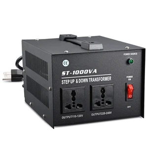 ZGROCK 1000 Watt Voltage Transformer- Step Up and Down- Circuit Breaker Protection Universal Dual Output Step Up & Step Down Power Transformer 110V to 220V/220V to 110V ZGROCK 1000 Watt Voltage Transformer- Step Up and Down- Circuit Breaker Protection Universal Dual Output Step Up & Step Down Power Transformer 110V to 220V/220V to 110V