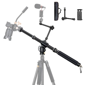 41" Aluminum Tripod Extension arm Retractable Horizontal Center Column arm with 1/4'' and 3/8'' scerws, 360 rotatable for Overhead, Multi-Angle Photography,Load Up to 33lbs,Tripod not Included 41" Aluminum Tripod Extension arm Retractable Horizontal Center Column arm with 1/4'' and 3/8'' scerws, 360 rotatable for Overhead, Multi-Angle Photography,Load Up to 33lbs,Tripod not Included