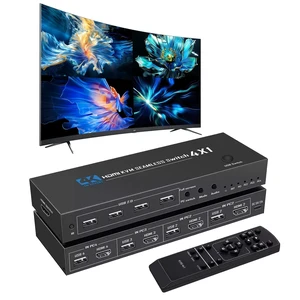 4K@30Hz HDMI USB KVM Multiviewer Switch 4 in 1 Out, Supports 4-Channel Split Screen and synchronous Switching, EDID & HDCP Compliant, Mouse Roaming Function, Keyboard and Mouse Sharing 4K@30Hz HDMI USB KVM Multiviewer Switch 4 in 1 Out, Supports 4-Channel Split Screen and synchronous Switching, EDID & HDCP Compliant, Mouse Roaming Function, Keyboard and Mouse Sharing