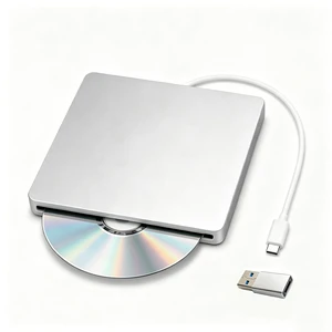 TecPulse External DVD Drive for Laptop, USB 3.0 CD/DVD Burner & Reader with USB-C Adapter, Portable Optical Drive Compatible with MacBook Pro/Air, iMac, Windows 11/10, Plug & Play TecPulse External DVD Drive for Laptop, USB 3.0 CD/DVD Burner & Reader with USB-C Adapter, Portable Optical Drive Compatible with MacBook Pro/Air, iMac, Windows 11/10, Plug & Play