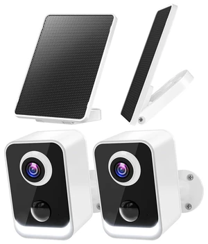 2K Solar Camera Outdoor Wireless, Battery Powered, 30-Day Free Cloud,2 Pack 2K Solar Camera Outdoor Wireless, Battery Powered, 30-Day Free Cloud,2 Pack