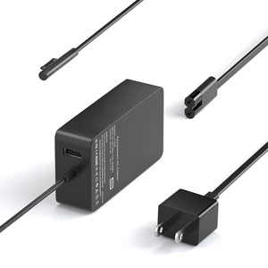 65W Surface Pro Charger - Power Adapte Compatible with Microsoft Surface Pro 11/10/9/8/7+/7/6/5/4/3/X, Surface Laptop 7/6/5/4/3/2/1,Book 3/2/1, Go Tablet, Support 44W 36W, Long Power Cord 65W Surface Pro Charger - Power Adapte Compatible with Microsoft Surface Pro 11/10/9/8/7+/7/6/5/4/3/X, Surface Laptop 7/6/5/4/3/2/1,Book 3/2/1, Go Tablet, Support 44W 36W, Long Power Cord