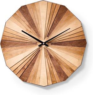 17.7" Analog Battery Powered Contemporary Wall Clock, Large Display