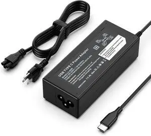 45W USB C Universal Laptop Charger Compatible with HP Chromebook X360 11 14 14-ca051wm 14-ca052wm 14-ca091wm 14-ca0061dx Type C Power Supply Adapter Cord