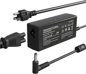 Laptop Charger for HP 65W 45W Computer Pavilion Envy ProBook EliteBook Power Cord Replacement for HP Smart Blue Tip AC Adapter