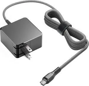 65W USB Type C Charger for Nimo N151 N151S N152 N153 N154 15.6 N171 N171S 17.3 FHD Laptop Notebook PC PD3.0 GaN 60W 65w USB-C Power Supply Travel Charger with 6.6ft USB C Cable & Foldable Plug
