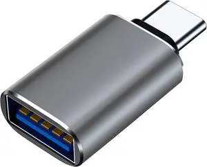 USB C to USB Adapter USB C Adapter Type C Male to USB 3.1 Female Adaptor OTG USB Adapter to USB C Compatible with MacBook Pro  Galaxy Type-C Smartphones Tablets and Laptops (Grey)