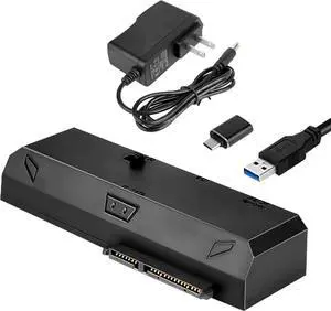 SATA to USB Adapter for 2.5 3.5 Inch HDD/SSD Hard Drive Disk Optical Drive with 12VPower Adapter 2-in-1 SATA to USB Adapter