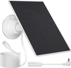 Solar Panel Charger Compatible with Ring Spotlight Cam Plus Camera