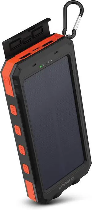 Solar Power Bank - 10000mAh 20W USB-C Solar Charger Power Bank with Flashlight Phone Charger for Camping Battery Pack Portable Chargers for Multiple Devices Cell Phone Powerbank Charging Station
