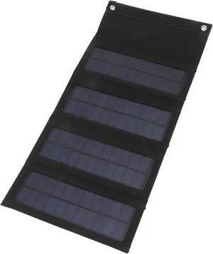 1PCS 40W Foldable Solar Panel Charger Low Light Solar Panel High Conversion Efficiency for Backpacking for Camping Portable Solar Panel Kit(Black)