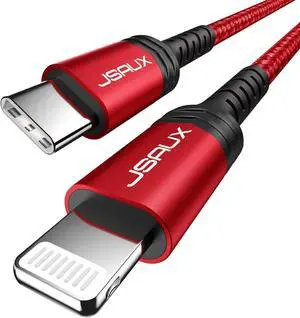USB C to Lightning Cable 4FT [ MFi Certified] USB C iPhone Cable Fast Charging for iPhone 14/14 Plus/14 Pro/14 Pro Max/13/13 Mini/13 Pro/13 Pro Max/12 Pro Max/11/SE/XS - Red