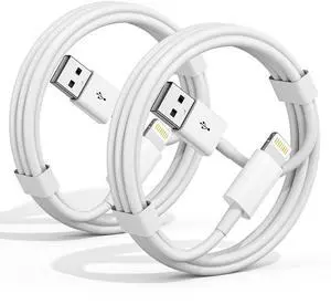 Car  CarPlay Cable 2 Pack 3FT iPhone Charger Cord [ MFi Certified] USB to Lightning Cable Fast Charging for i Phone 14 14 Pro Max 13/12/11/X/XS/XR/XS/iPad