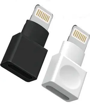 Lightning Male to Female Extender Adapter 2Pack iPhone Charging Extension Cable Dock Extender Compatible with iPhone 14 13 12 11 X XS XR 8 7 6 5 Transfer Audio Charging