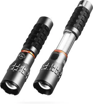 SLYDE King 2K Flashlight | 2000 Lumens 7 Light Modes Rechargeable COB Work Light & LED Flashlight Magnetic Base Waterproof Great for Camping & Hunting Includes USB-C Charging Cable