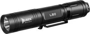 L50 Flashlight 1200 High Lumens Tactical Flashlight Pocket Rechargeable Flashlight IP68 with 5 Mode Flash Light LED Tail Switch Flashlight for Emergencie Camping Home Inspection Repair