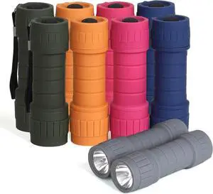 10-Pack Professional Outdoor Mini Flashlights Set Super Bright 100 Lumen LED Flashlights Small Flashlights Pack with 30-Piece AAA Dry Batteries Included