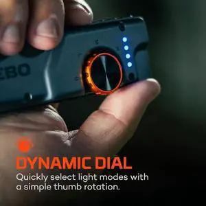 Edge 2K Pocket Light | 2000 Lumens 5 Light Modes Tactical LED Flashlight with Powerful Defensive Strobe Rechargeable Design for EDC Water & Impact Resistant Includes USB Charging Cable