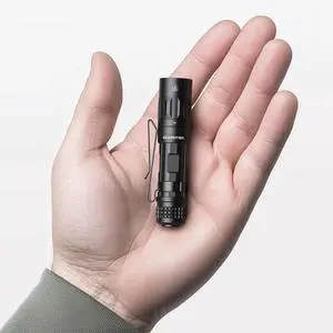 M70 EDC Flashlight 1100 Lumens USB-C Rechargeable Pocket Light with Clip 5 Modes Compact LED Light for Camping Hiking Emergency (Black)