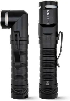Rechargeable Tactical Flashlight 1400LM Magnetic Base LED Light with Right Angle Head Pocket Flashlight for Work Camping & Emergency High Lumens Durable & Water-Resistant