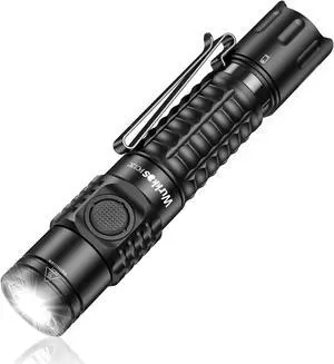 FC12C Tactical Flashlight 1600 High Lumens USB-C Rechargeable LED Flashlights 332M Long Throw Flash Light IP68 Waterproof Dual Switches and Constant Current Circuit for Home Camping Hiking