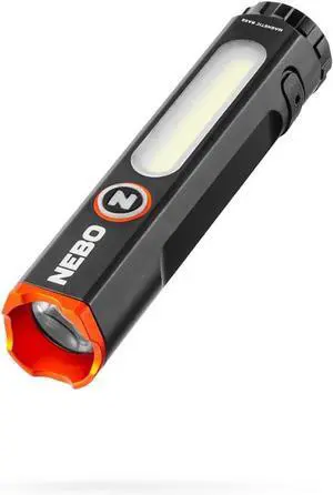 Mini Larry 500 Pocket Flashlight | 500 Lumens 2 Light Modes Compact Rechargeable COB Work Light & Mini Flashlight Magnetic Base & Steel Clip Waterproof Includes USB-C Charging Cable