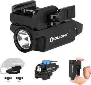 PL-Mini 2 Valkyrie 600 Lumens Magnetic USB Rechargeable Compact Weaponlight with Adjustable Rail High Performance CW LED Tactical Flashlight with Built-in Battery