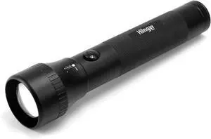 Heavy Duty 2-Cell D Battery LED Big Flashlights Zoomable Single Mode Aluminum Alloy Torch Flashlight Rugged Metal Flashlight for Outdoor Adventures Emergency Hiking Camping Caving (1 Pack)