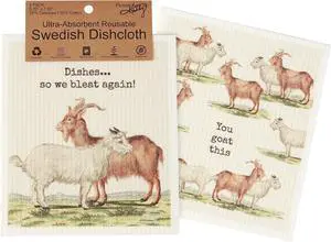 Swedish Cloth Set of 2 - You Goat This