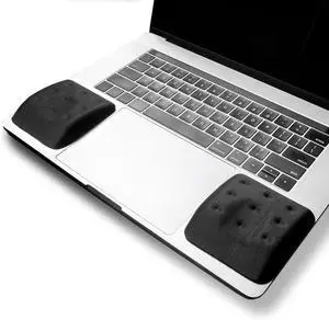 WavePads by PostureUp C Original Two Pack Adjustable Wrist Rests for Laptop and Keyboard Ergonomic Memory Foam Laptop Wrist Pads for Wrist Pain & Carpal Tunnel Relief Memory Foam Wrist Support Pad