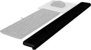Gel Wrist Rest for Standing Desks Wraps Around Edge of Desk for Comfort Non-Slip Back Stays in Place (WR200B)