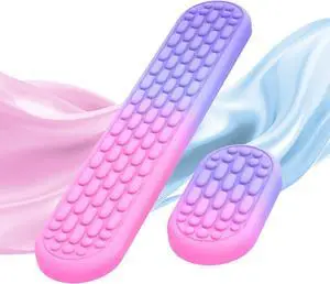 Keyboard Wrist Rest Ergonomic Wrist Rest for Computer Keyboard and Mouse with Soft Memory Foam Keyboard Wrist Support for Typing Pain Relief Ideal for Office Work Gaming Gradient Pink Purple