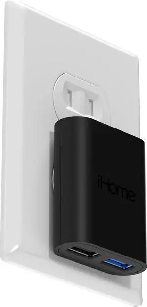 2-Port USB Wall Charger AC Pro Multiport Plug Adapter Phone Charging Block with Dual Ports Flat Wall Adapter for Home & Travel
