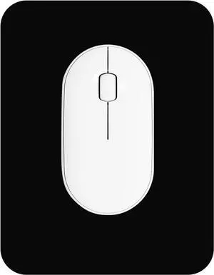 Small Mouse Pad 6 x 8 Inch Horizontal and Vertical Flexible use. Great for Traveling Wireless laptops Keyboard Trays Offices etc. (Black)