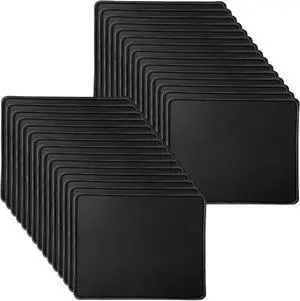 50 Pack Mouse Pad Mousepads Bulk with Non-Slip Rubber Base Gaming Mouse Pads Computer Mouse Pad with Stitched Edge Black Mouse Pad for Office Home 7.09x8.66 inch