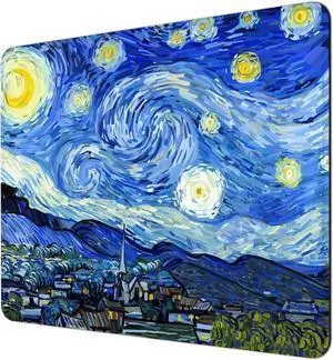 Mouse Pad 30% Thicker Starry Theme Computer Pad Anti-Slip Rubber Mouse Mat with Stitched Edges for Gaming Office Laptop PC Women & Men 8 x 10 Thick 5 mm Blue Starry Night Mouse Pad 30% Thicker Starry Theme Computer Pad Anti-Slip Rubber Mouse Mat with Stitched Edges for Gaming Office Laptop PC Women & Men 8 x 10 Thick 5 mm Blue Starry Night