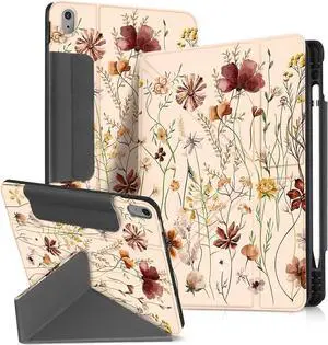 for iPad A16 Case/10th Generation Case - 10.9 Inch 2022 Tablet Cover with Pen Holder for Women Boys Girls Men Cute Cartoon Cool Funny Funda for iPad 11th 11 Inch 2025 Grow Flower