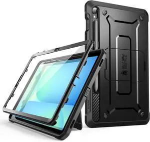 for  Galaxy Tab S10 FE 10.9 inch Case with Stand (Unicorn Beetle Pro) [Built-in Screen Protector & S Pen Holder] Full-Body Heavy Duty Rugged Tablet Cover for Tab S10 FE 2025 Black