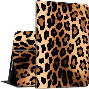 Case for  Galaxy Tab A9 Plus 11 inch 2023 Model (SM-X210/X215/X216) PU Leather Slim Lightweight Multiple Angles Stand Smart Cover with Auto Wake/Sleep for Galaxy Tab A9+ 2023 Leopard Prints