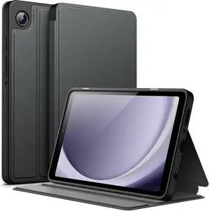 Case for  Galaxy Tab A9 8.7-Inch 2023 Slim Folio Stand Protective Tablet Cover Multi-Angle Viewing (Black)