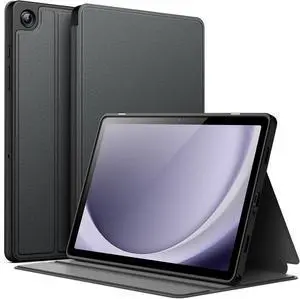 Case for  Galaxy Tab A9+ / A9 Plus 11-Inch 2023 Slim Folio Stand Protective Tablet Cover Multi-Angle Viewing Auto Wake/Sleep (Black)