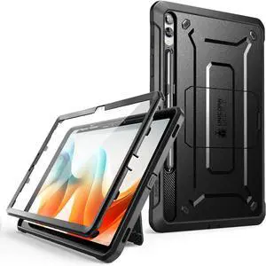 for  Galaxy Tab S10 Plus 12.4 Inch (2024) Case with Stand [Unicorn Beetle Pro] [Built-in Screen Protector & S Pen Holder] Rugged Protective Tablet Cover for Galaxy Tab S9 Plus Black
