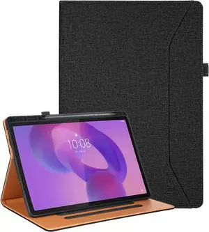 Case for  Idea Tab Pro with Pen Holder Shockproof Cover for  Idea Tab Pro Case 12.7 Inch 2025 Black