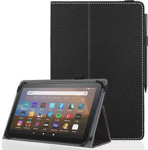 11 11.5 Inch Android Tablet Case Slim Folding Stand Cover for 10.5 10.9 11 11.5 and All 10.5- 11.5 Touchscreen Tablet Case with Stylus Pen Holder Back