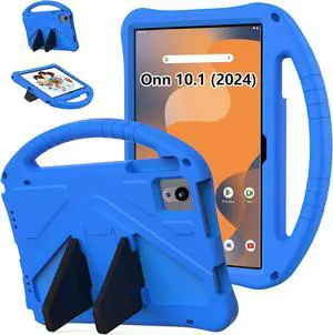 for Onn 10.1 Tablet Case (Gen 4) 2024 (Model: 100135925) EVA Kids Shockproof Cover for Onn Tablet Case 10.1 inch Blue