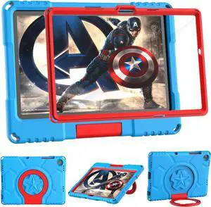 Kids Case for  Galaxy Tab A9+/A9 Plus 11 inch 2023 with Screen Protector Shockproof Galaxy Tab A9Plus Case with Handle Stand for  A9Plus Tablet (SM-X210/X216/X218) - Blue