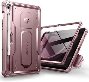 Case for  Galaxy Tab S10 FE/S9 FE 10.9 Inch(2025/2023) [Built in Screen Protector & Kickstand] with Pen Holder Heavy Duty Shockproof Full Body Cover for S9 FE 5G Tablet Case -Pink
