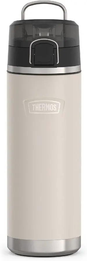 ICON SERIES Stainless Steel Water Bottle with Spout - 24 Ounce Sandstone - Vacuum Insulated Water Bottle with Lid
